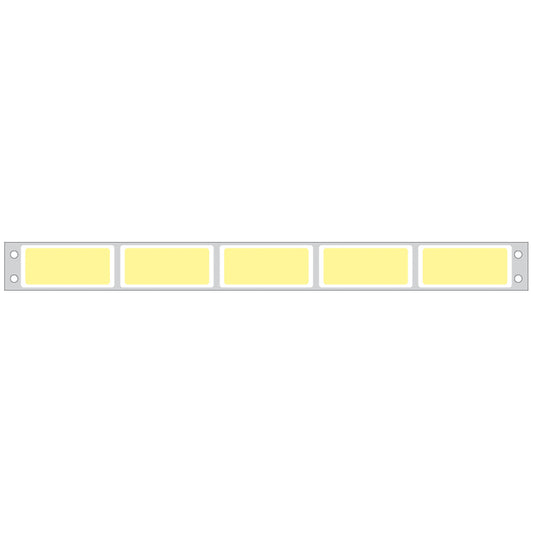 Multi-Purpose Patient Charge Labeling, Piggyback, _" x 1_", Yellow, 5 Across (11" carrier width), 25,000/bx