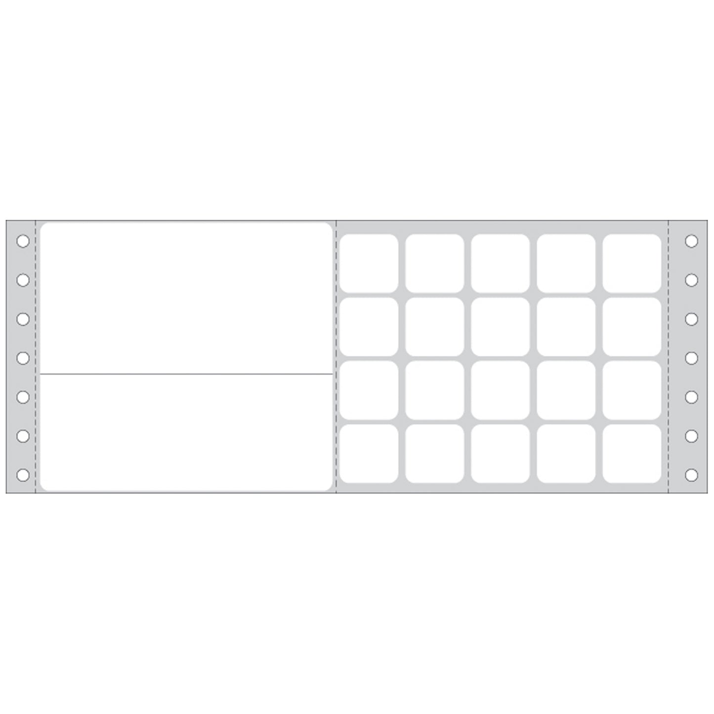 Labeling For Sunquest Lab Information Systems (the FLEXiLAB system), 3_" x 8_" (Work Card, All Label Form), Glove Adhesive Labels For Dot Matrix Printers (9" carrier width), 2,000/bx