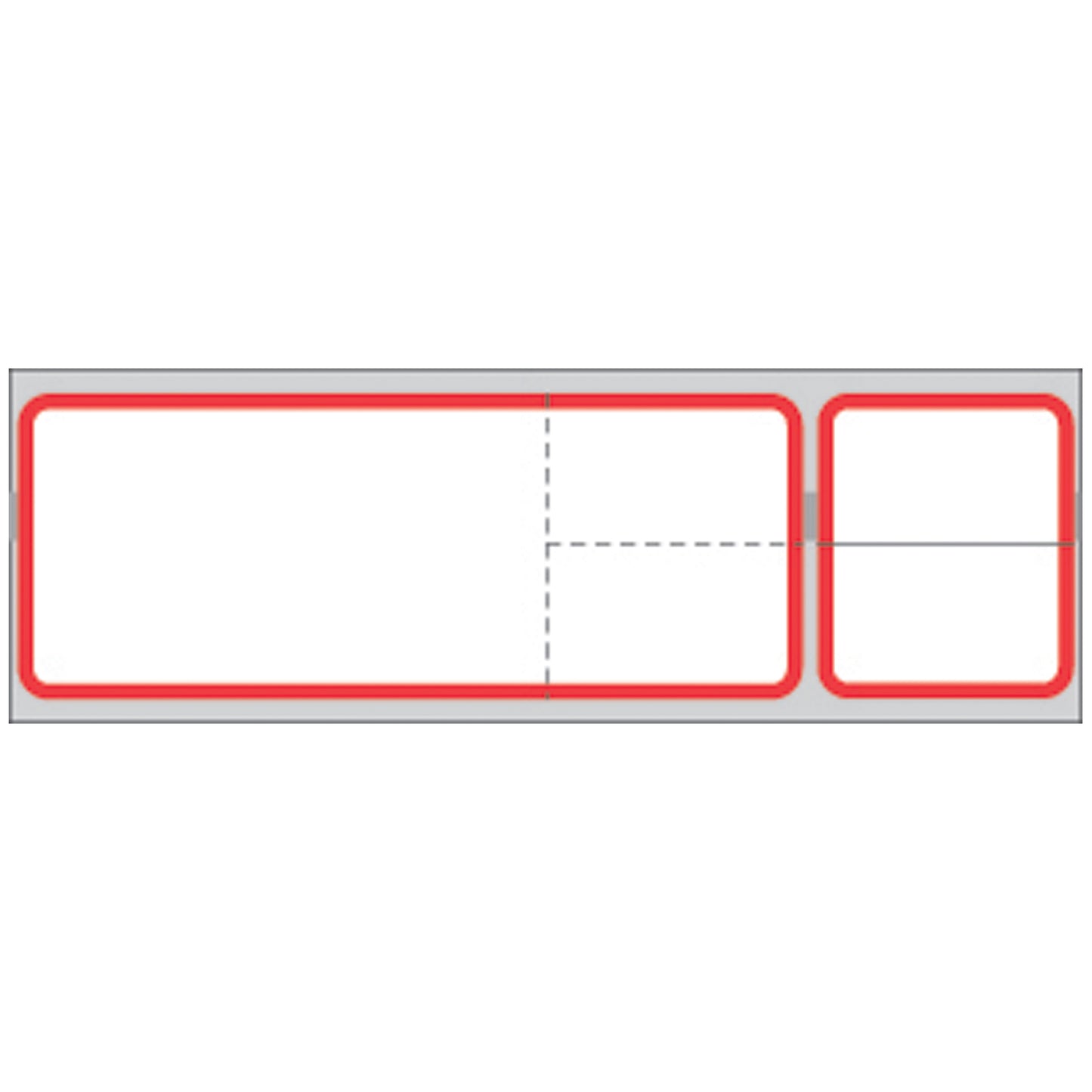 Labeling For Sunquest Lab Information Systems (the FLEXiLAB system), 1 3/16" x 4 1/8", Red Border, For Blaster Printer, Infrared Thermal Glove Adhesive Labels For Direct Thermal Printers, 1,200/rl, 8 rl/bx