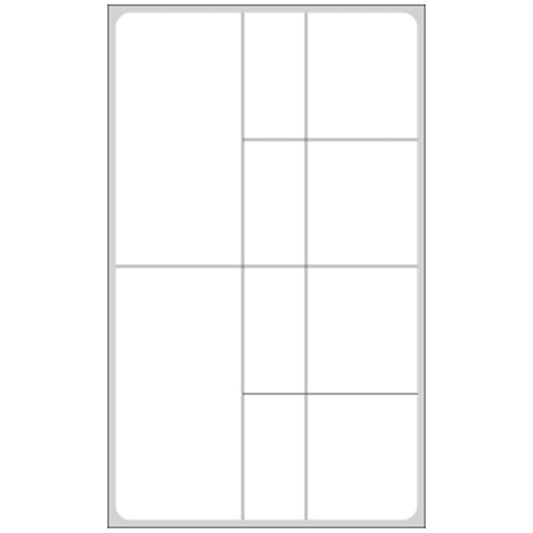 Labeling For VA Hospital & Other Laboratory Systems, 4" x 2 3/8", Infrared Thermal Glove Adhesive Labels For Direct Thermal Printers (2_" carrier width), 800/rl, 4 rl/bx