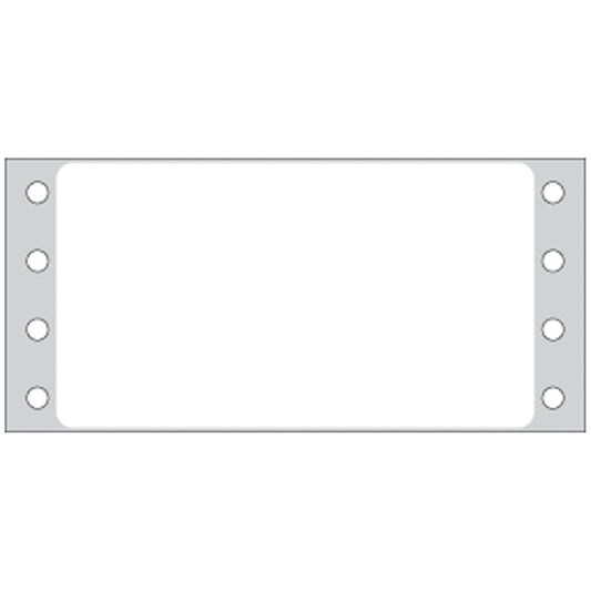 Litho Blank White Labels, Permanent Adhesive, 1 15/16" x 3_", 1 Across, 5,000/bx