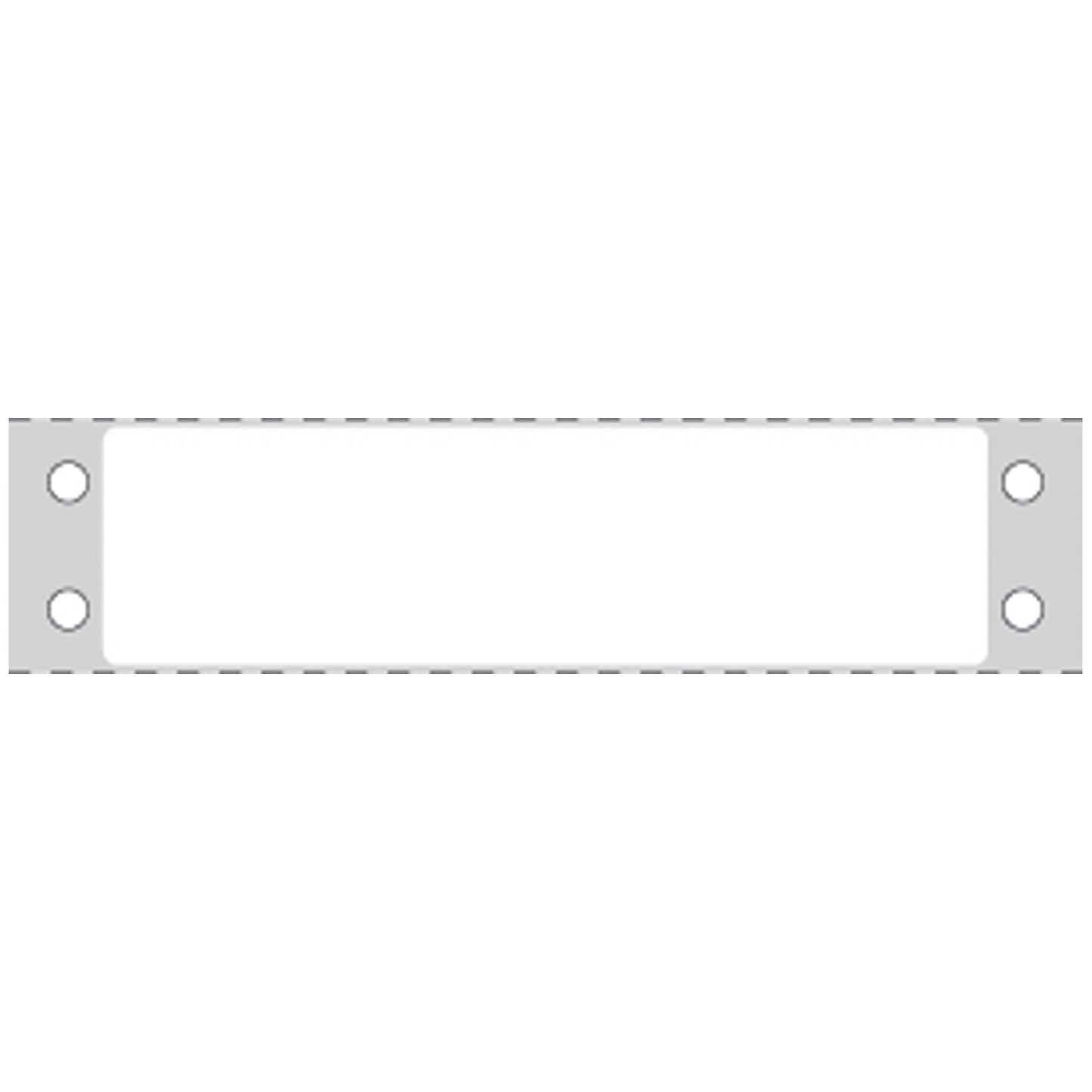 Litho Blank White Labels, Permanent Adhesive, 15/16" x 3_", 1 Across, Perforated, 5,000/bx