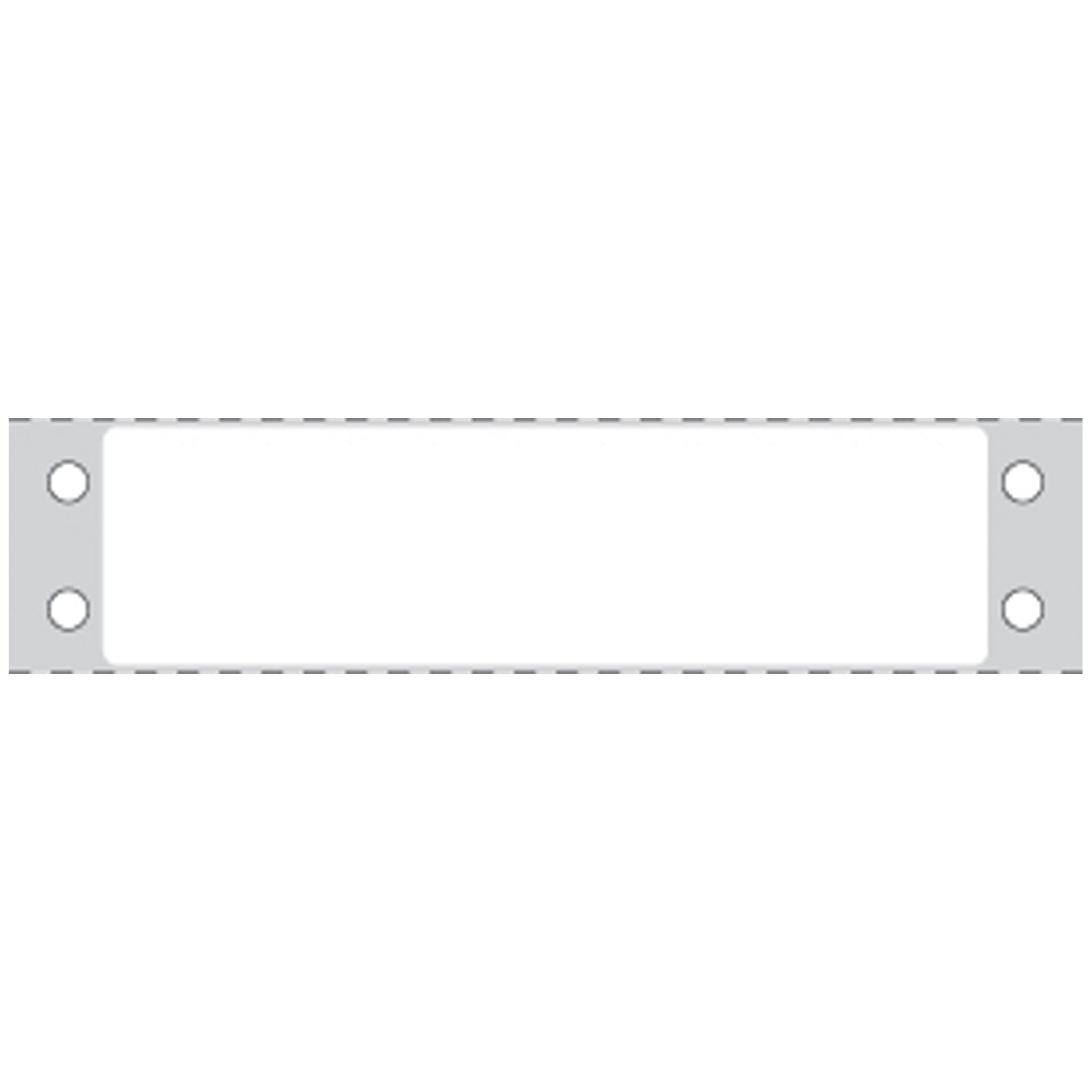 Litho Blank White Labels, Permanent Adhesive, 15/16" x 3_", 1 Across, Perforated, 5,000/bx