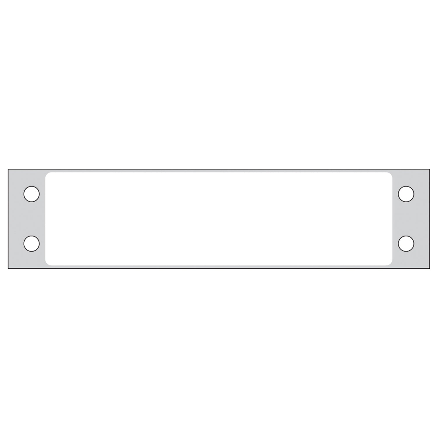 Flexible Blank White Labels, 15/16" x 3_", 1 Across, Removable Adhesive, 5,000/bx