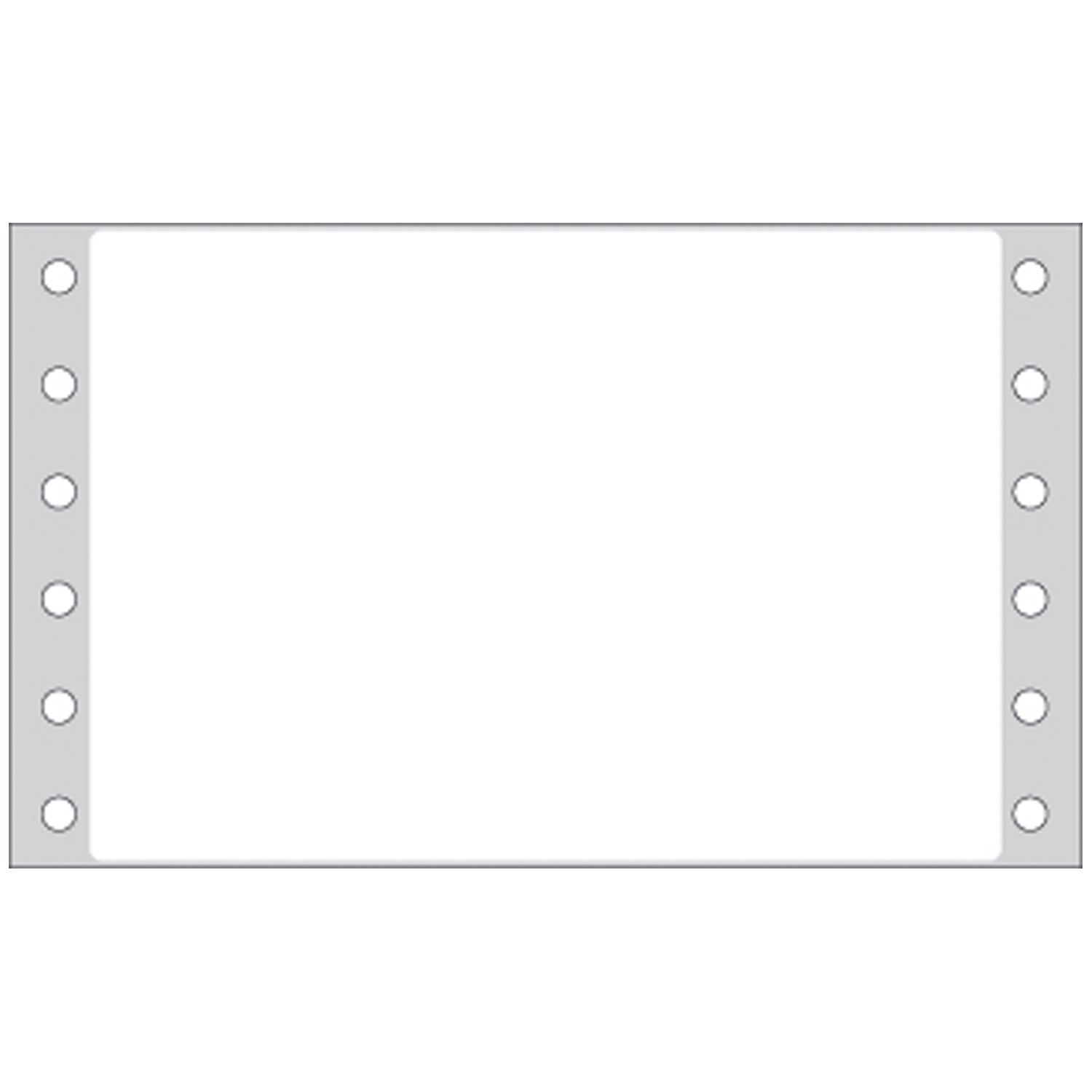 Litho Blank White Labels, Permanent Adhesive, 2 15/16" x 4_", 1 Across, 5,000/bx