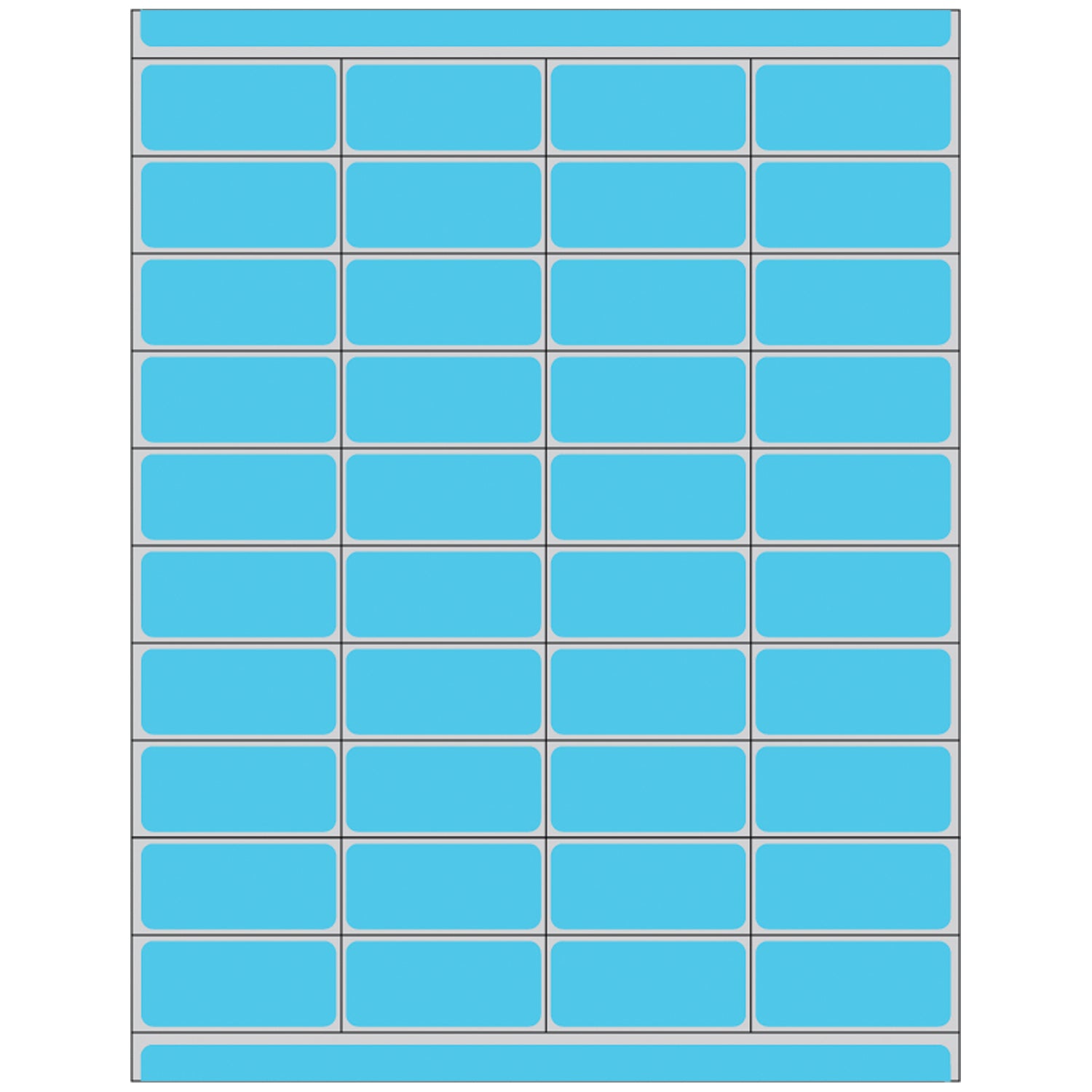 Patient Charge Labels, 7/8" x 2", Blue, 10,000/bx