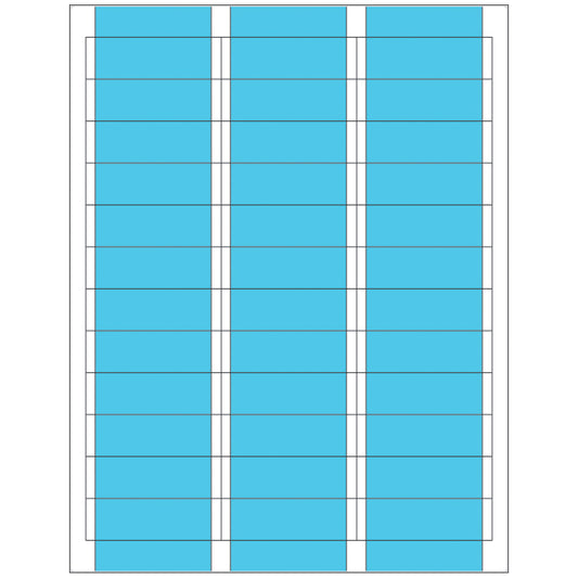 Patient Charge Labels, 13/16" x 2 5/8", Blue, 9,000/bx