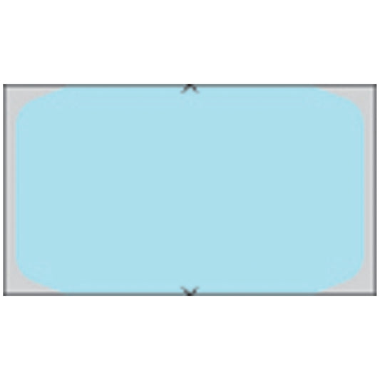 Piggyback, Direct Coated Thermal Labels For 8x00 Printer, .96" x 1.6", Blue, 3,000/rl, 6 rl/bx