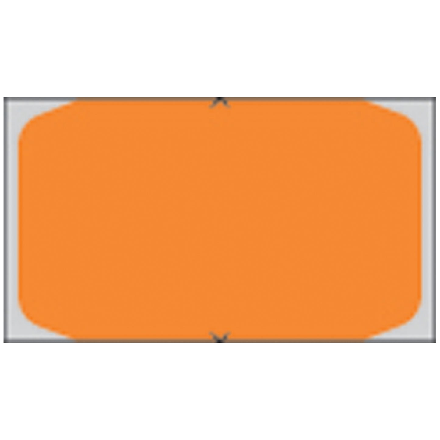 Piggyback, Direct Coated Thermal Labels For 8x00 Printer, .96" x 1.6", Orange, 3,000/rl, 6 rl/bx