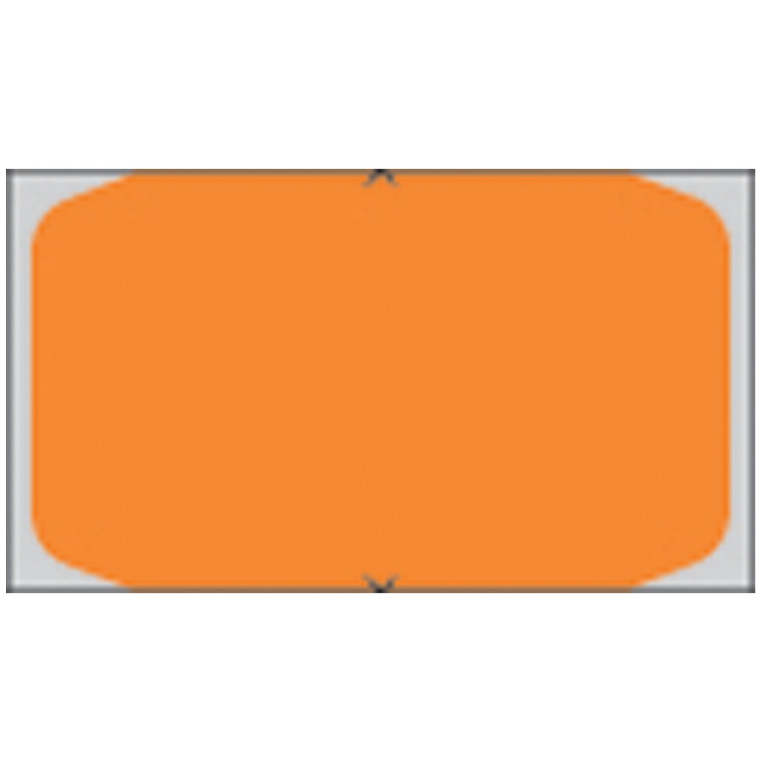 Piggyback, Direct Coated Thermal Labels For 8x00 Printer, .96" x 1.6", Orange, 3,000/rl, 6 rl/bx