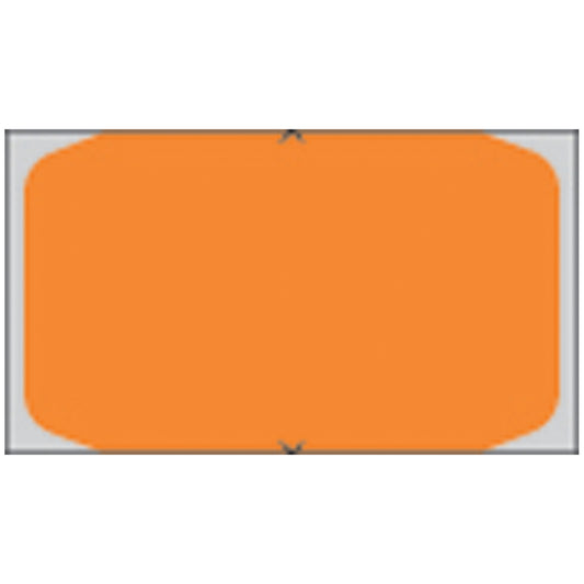 Piggyback, Direct Coated Thermal Labels For 8x00 Printer, .96" x 1.6", Orange, 3,000/rl, 6 rl/bx
