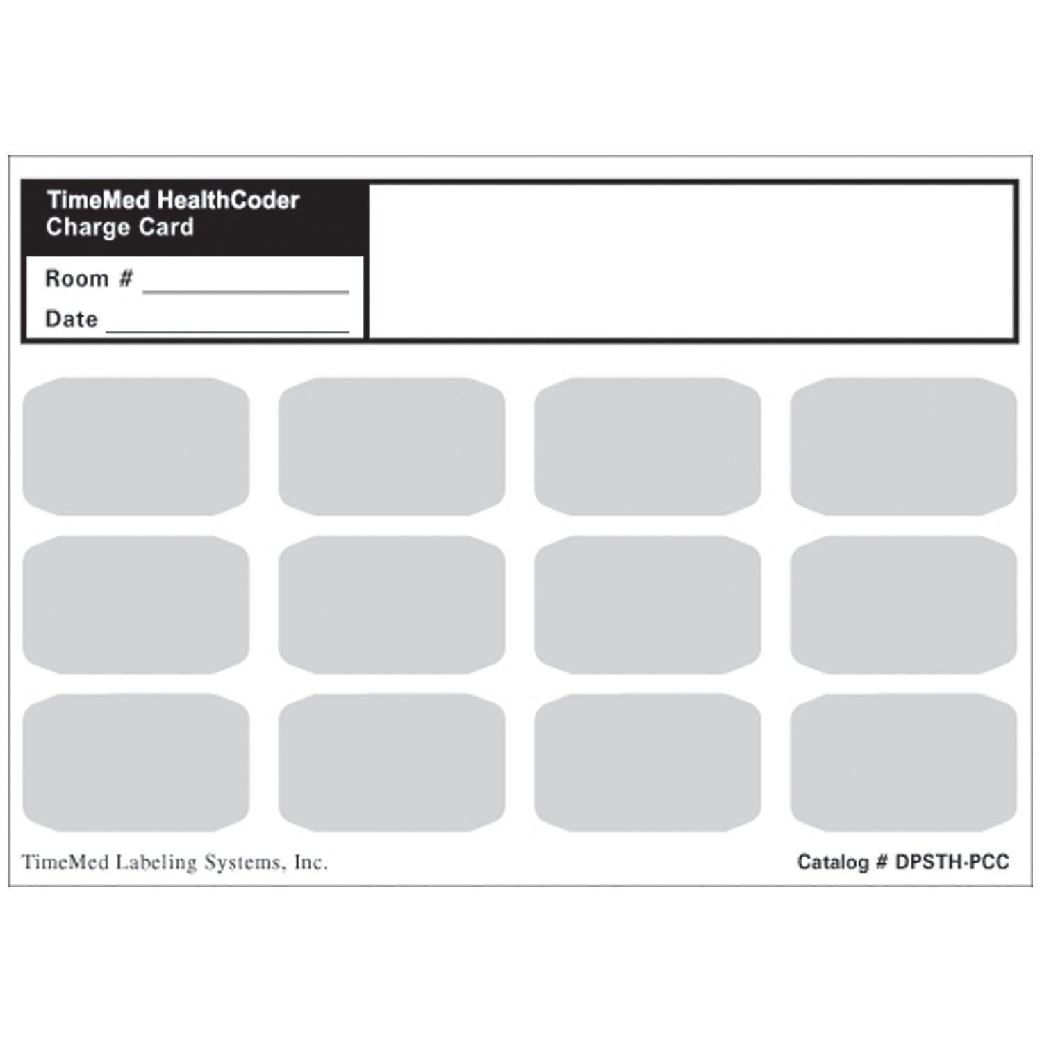 Patient Charge Cards, For All Piggyback Labels, 5" x 7", White, 250/bx