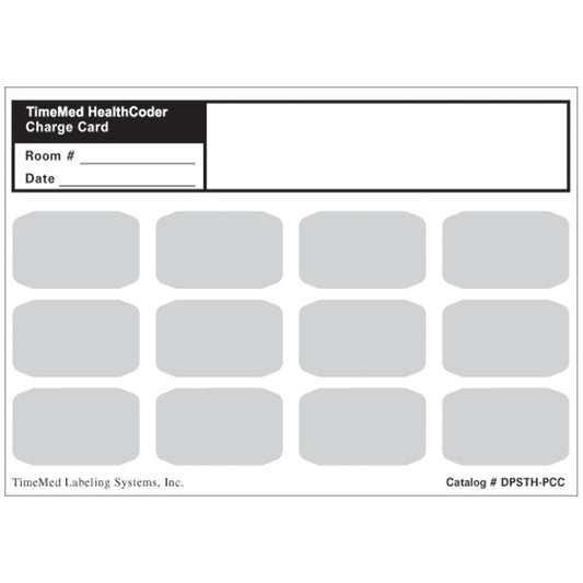Patient Charge Cards, For All Piggyback Labels, 5" x 7", White, 250/bx
