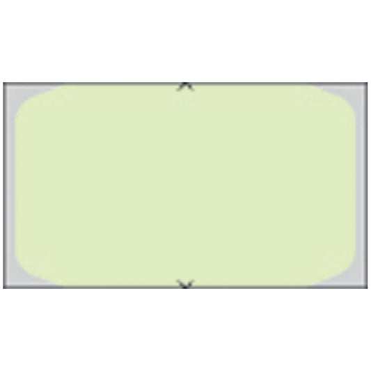 Piggyback, Direct Coated Thermal Labels For 5000 Printer, .96" x 1.6", Green, 1,500/rl, 6 rl/bx