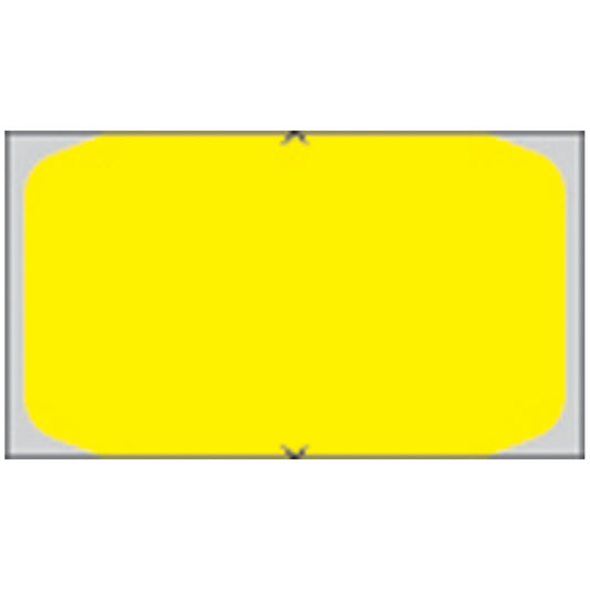 Piggyback, Direct Coated Thermal Labels For 5000 Printer, .96" x 1.16", Yellow, 1,500/rl, 6 rl/bx