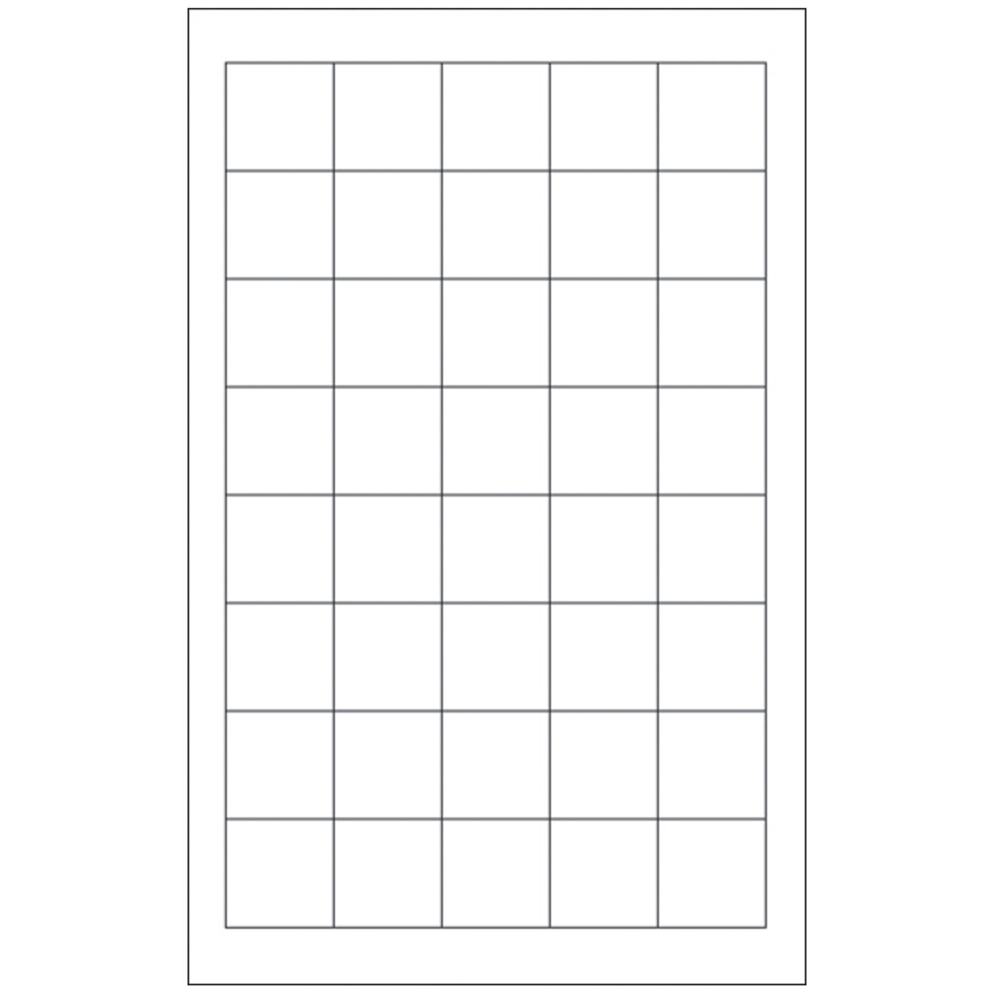 Paper Stock Slide Labels, 7/8" x 7/8", Thin Sheet Form, 1000/bx