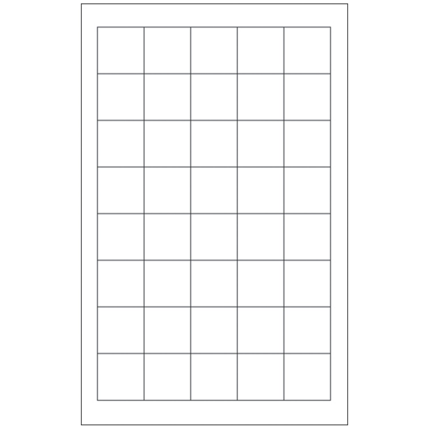 Paper Stock Slide Labels, 7/8" x 7/8", Thin Sheet Form, 1000/bx