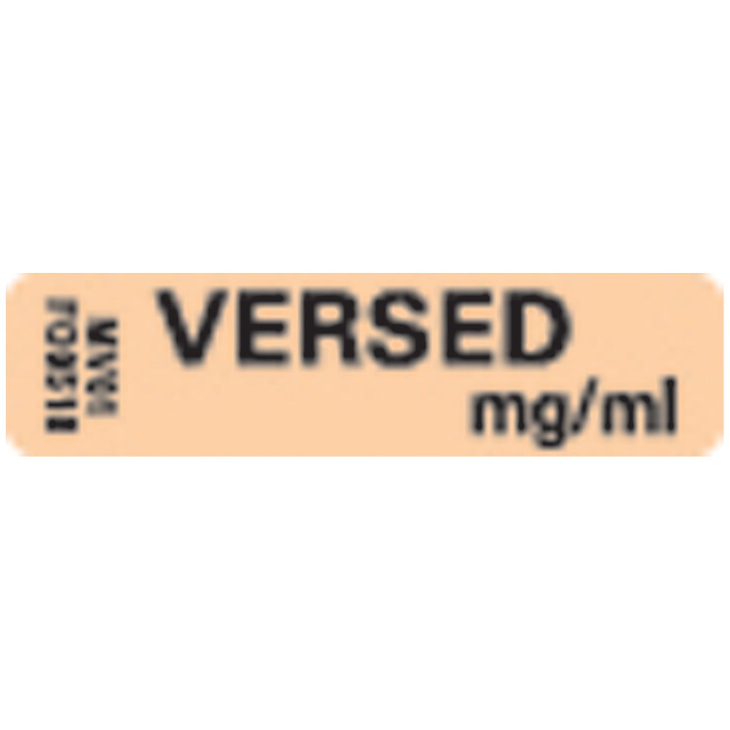 Versed Labels For Pharmacy, 1_" x 5/16", Fluorescent Orange, 760/rl
