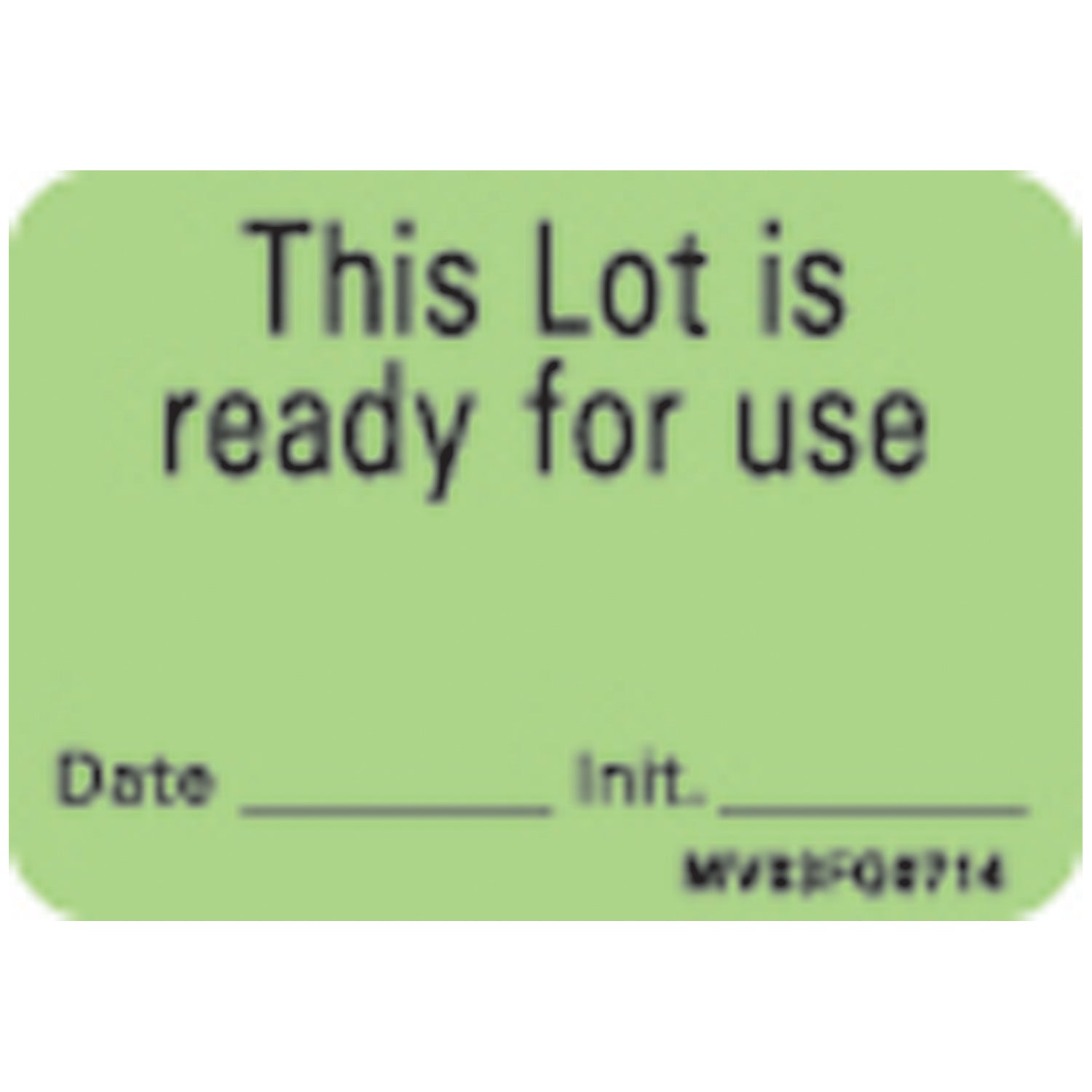 This Lot Is Ready Labels For The Laboratory, 1 7/16" x 1", Fluorescent Green, 666/rl