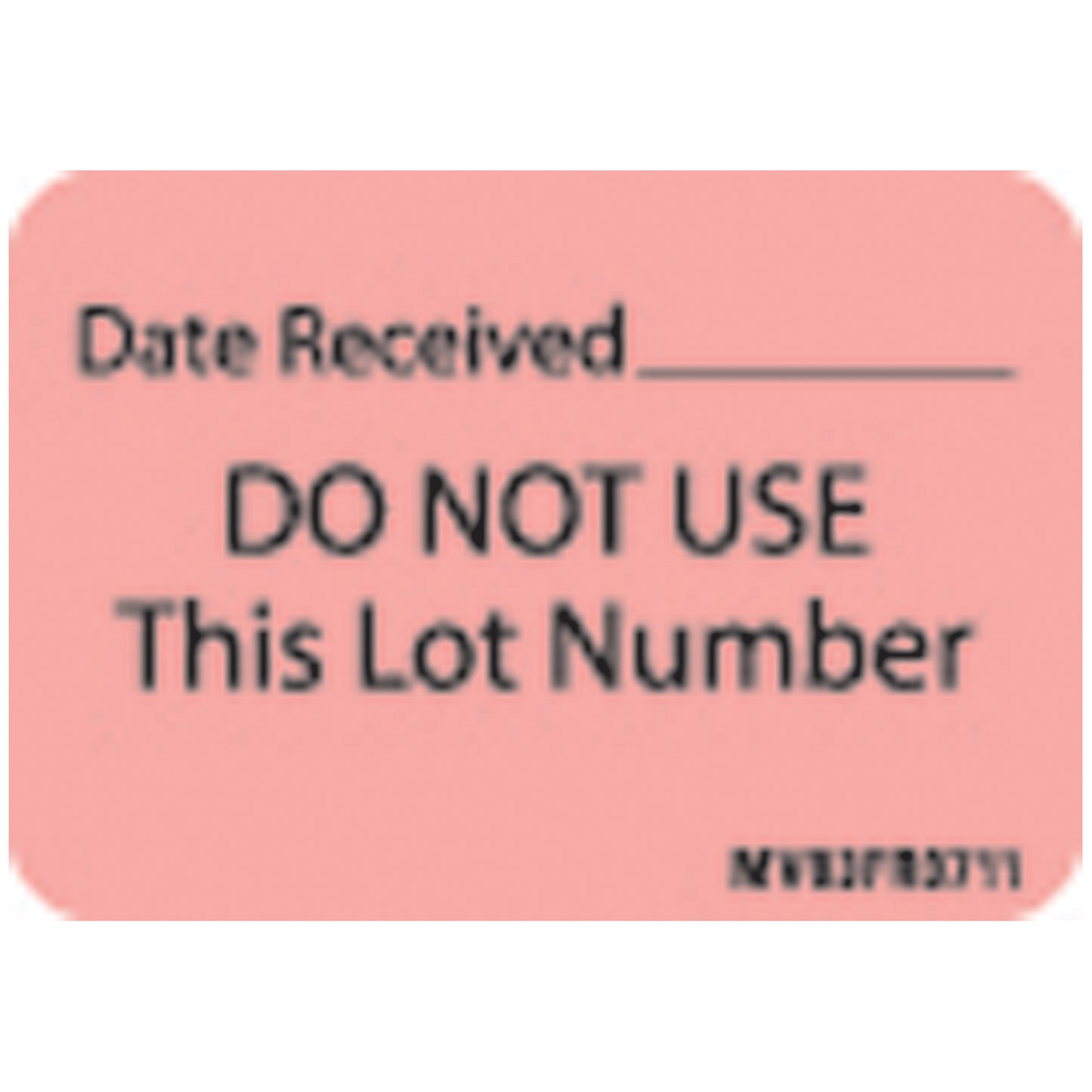 Date Received Labels For The Laboratory, 1 7/16" x 1", Fluorescent Red, 666/rl