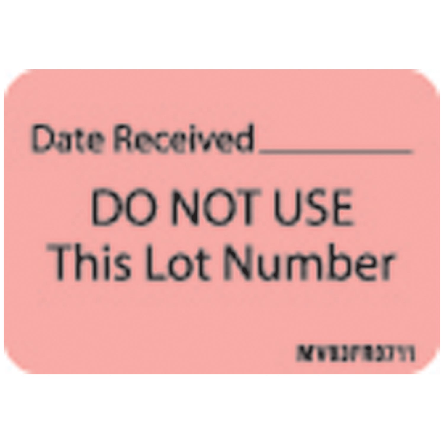 Date Received Labels For The Laboratory, 1 7/16" x 1", Fluorescent Red, 666/rl