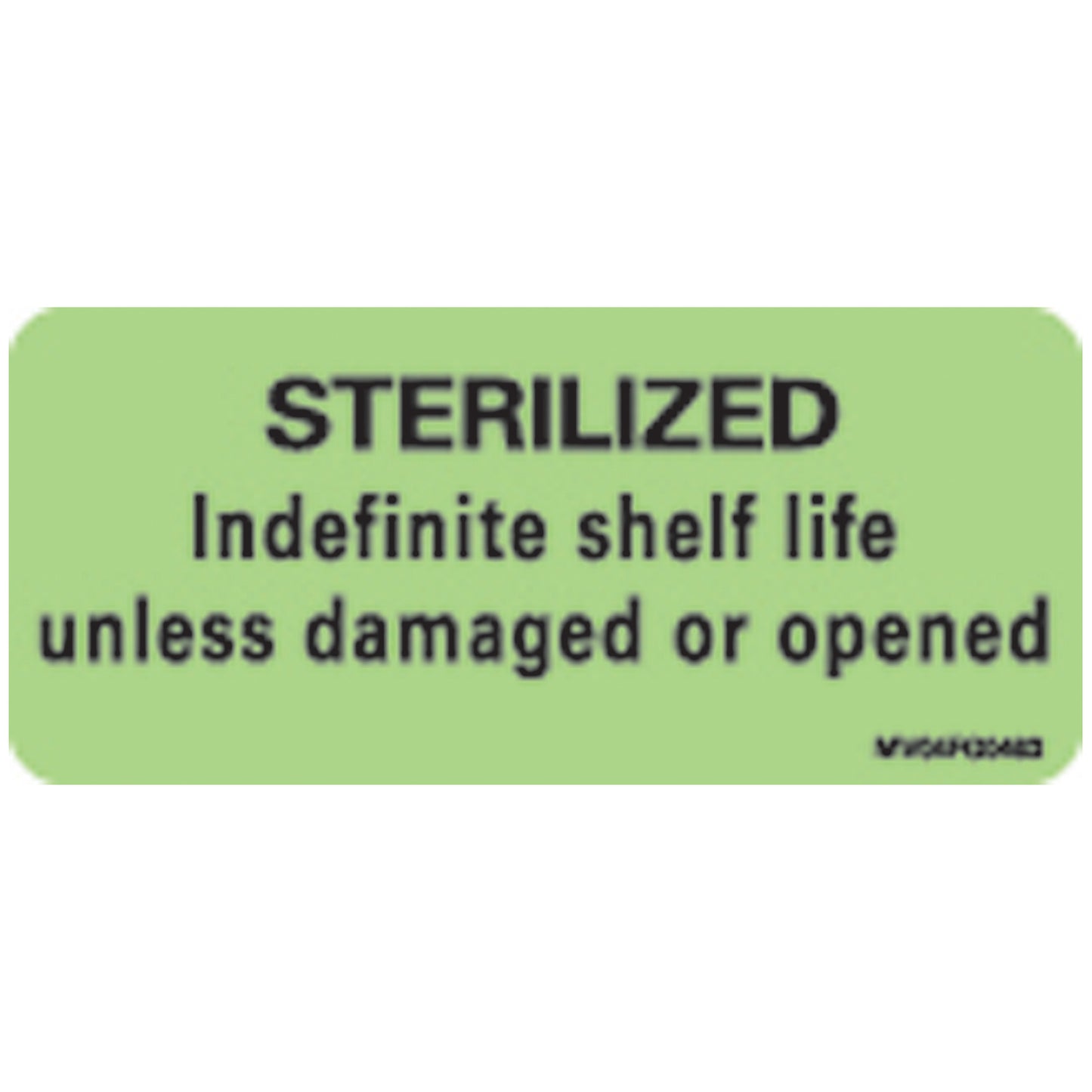 Sterilized Indefinite Shelf Life Unless Damaged Or Open Labels For Central Service, 2_" x 1", Fluorescent Green, 420/rl