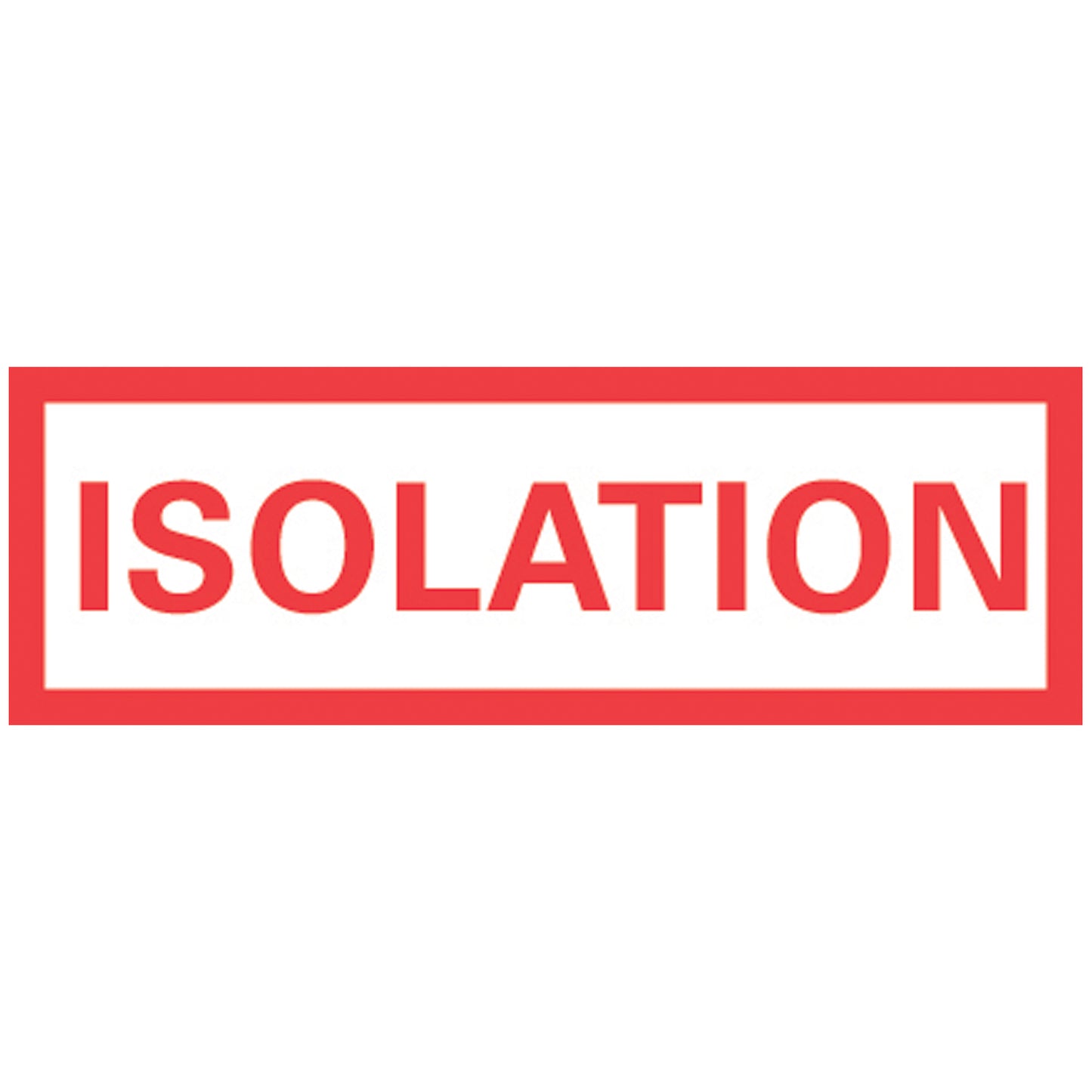 Isolation Patient Chart Labels, 2" x 6", White, 83/rl