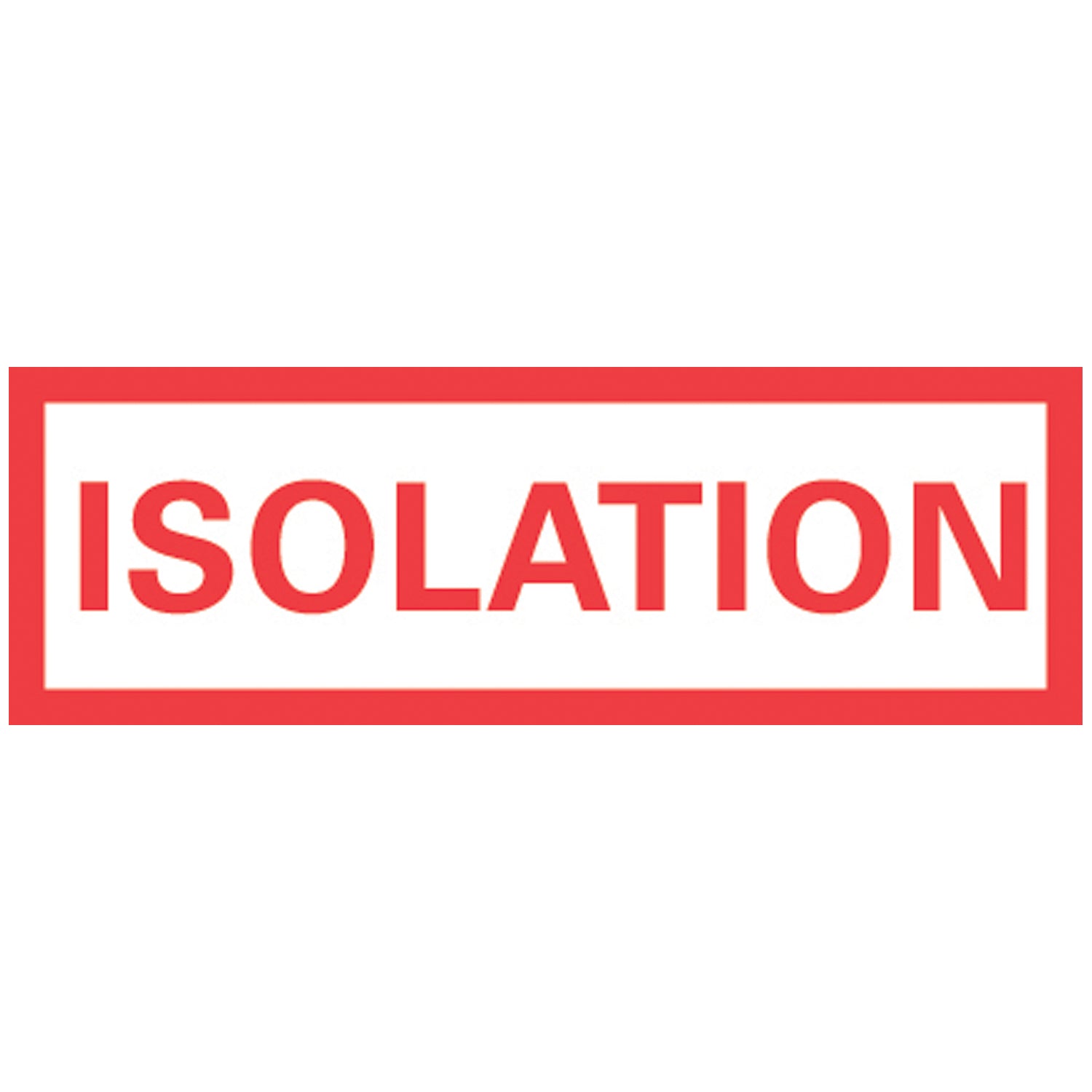 Isolation Patient Chart Labels, 2" x 6", White, 83/rl