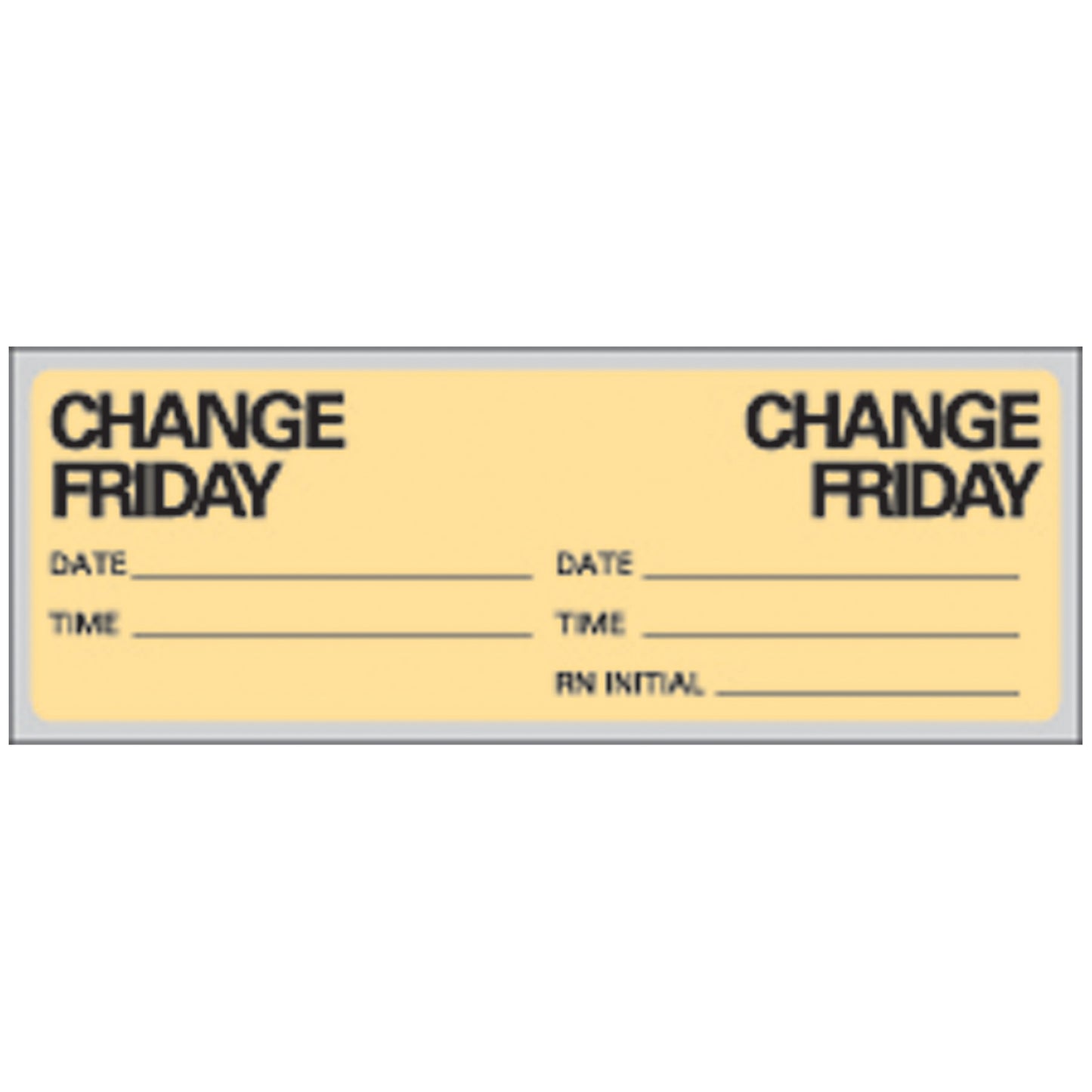 Friday IV Set Change Labels, White, 500/rl