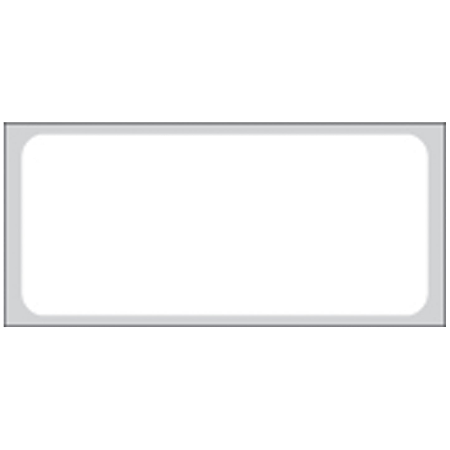 White Labels For General Purpose, 1" x 2_", Smudgeproof Litho, Permanent Adhesive, Stripped-and-Perforated