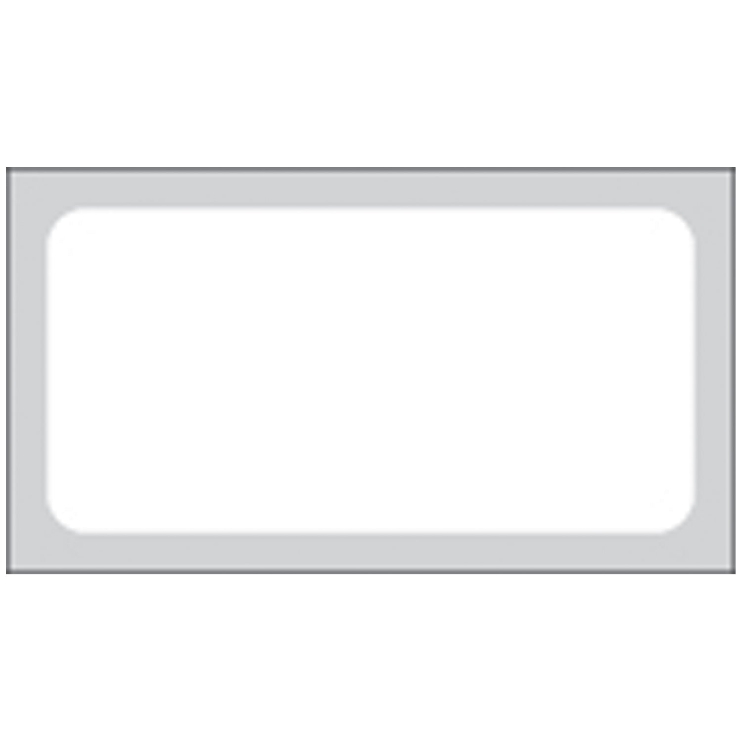 White Labels For General Purpose, 1" x 2", Smudgeproof Litho, Permanent Adhesive, Stripped-and-Perforated