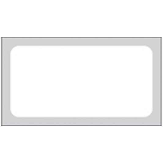 White Labels For General Purpose, 1" x 2", Smudgeproof Litho, Permanent Adhesive, Stripped-and-Perforated