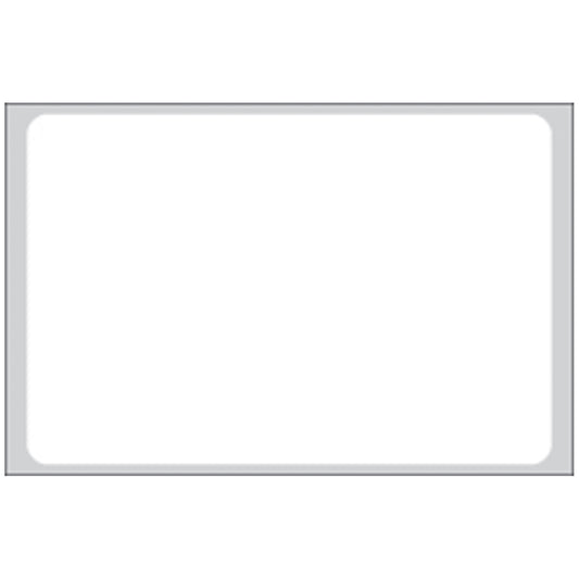 White Labels For General Purpose, 2" x 3", Smudgeproof Litho, Permanent Adhesive, Stripped-and-Perforated
