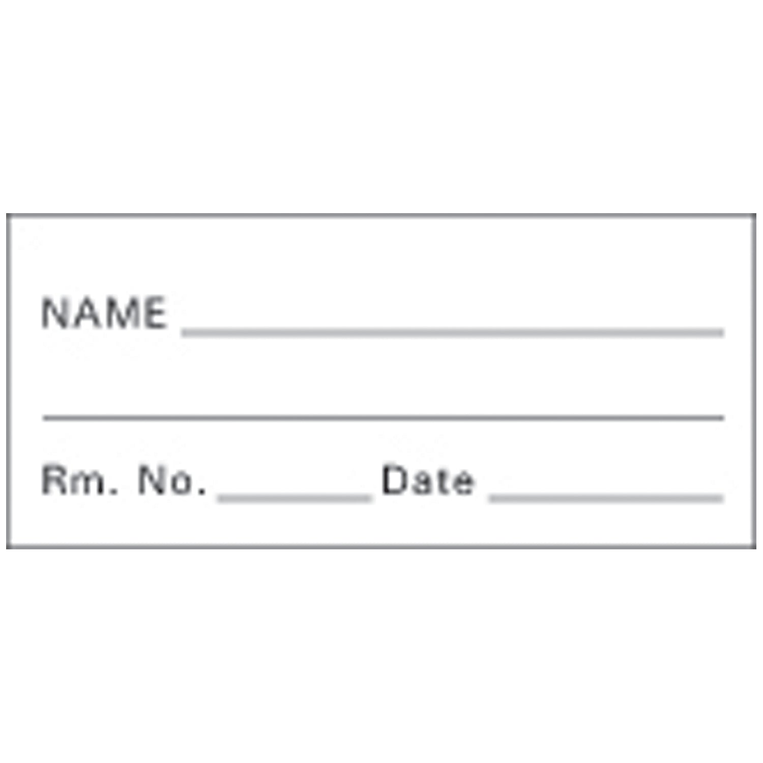 Specimen Tape, 3_" x 1_", White/ Red, Imprint, 143/rl