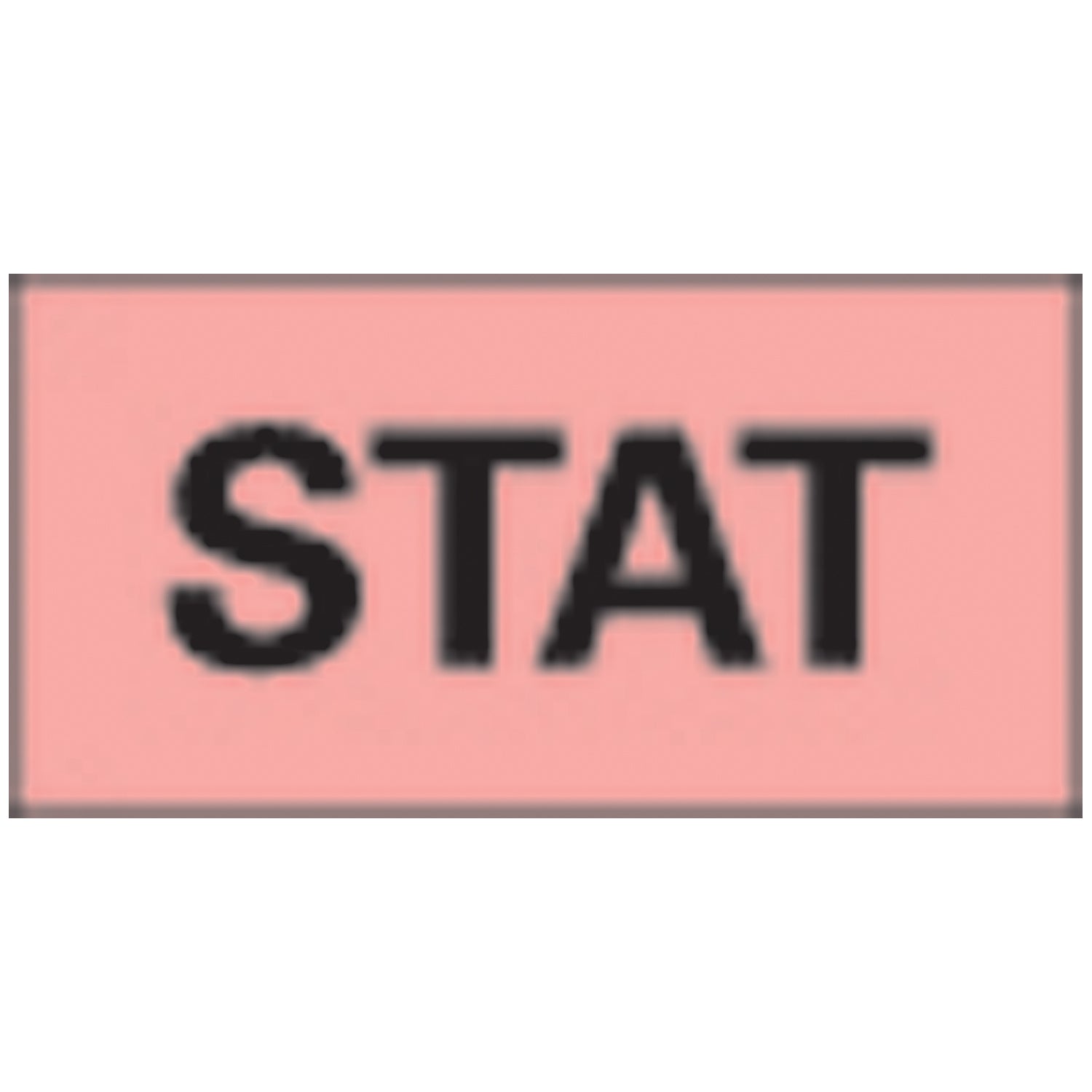 Stat Labels, 500" Roll, Fluorescent Red, _" x 1", Butt Cut, 1000/rl