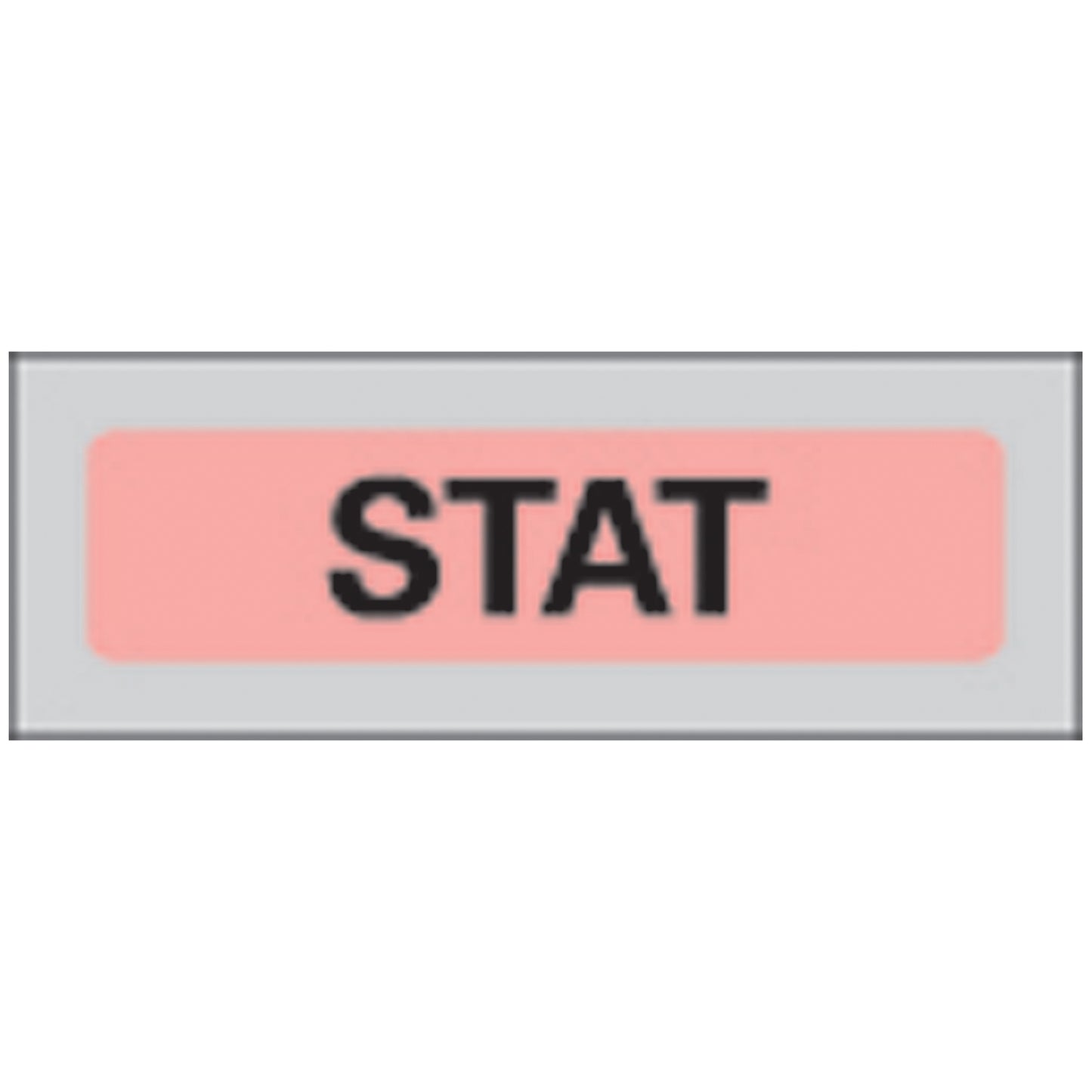 Stat Labels, 500" Roll, Fluorescent Red, 13/8" x 1_", Strip & Perf, 1000/rl