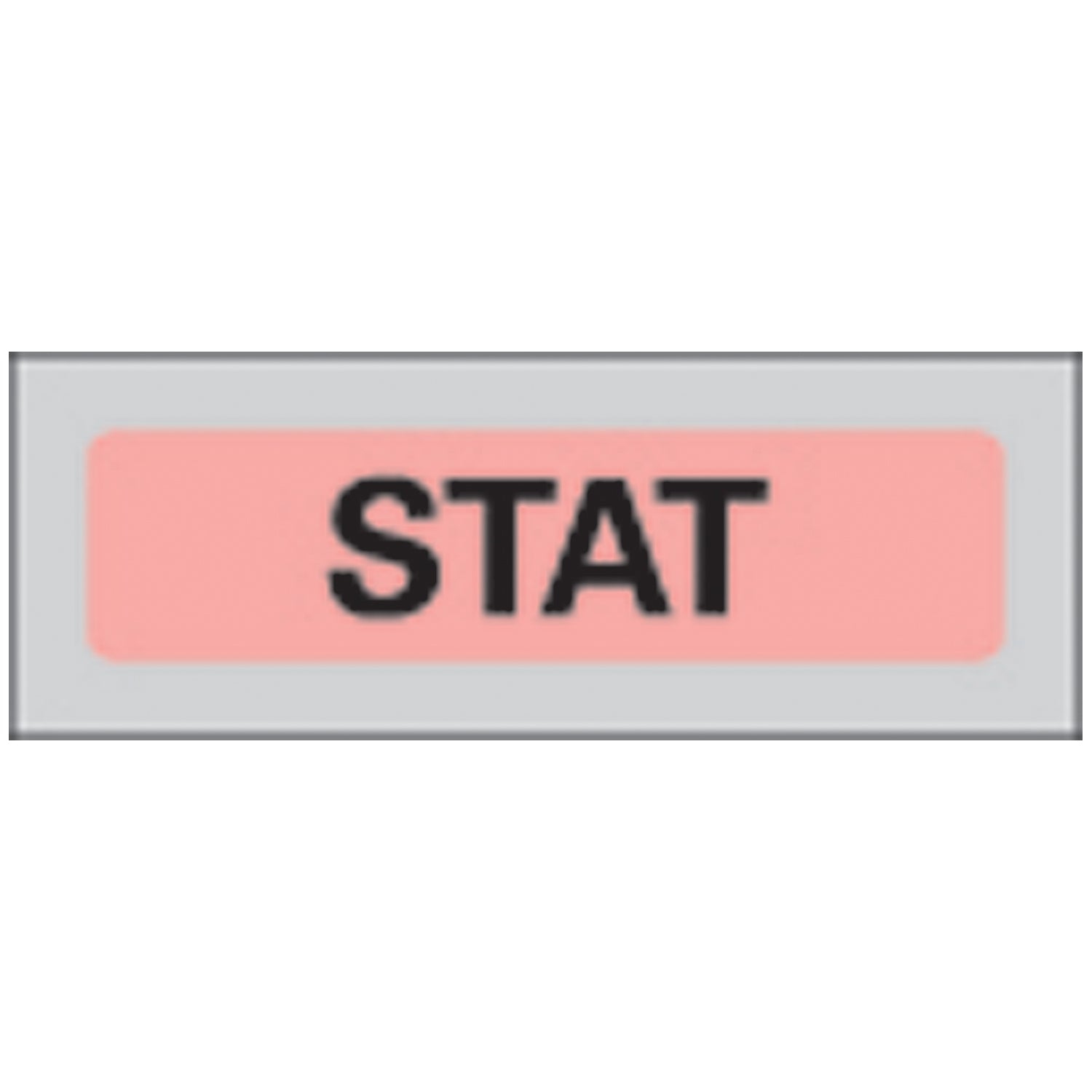 Stat Labels, 500" Roll, Fluorescent Red, 13/8" x 1_", Strip & Perf, 1000/rl