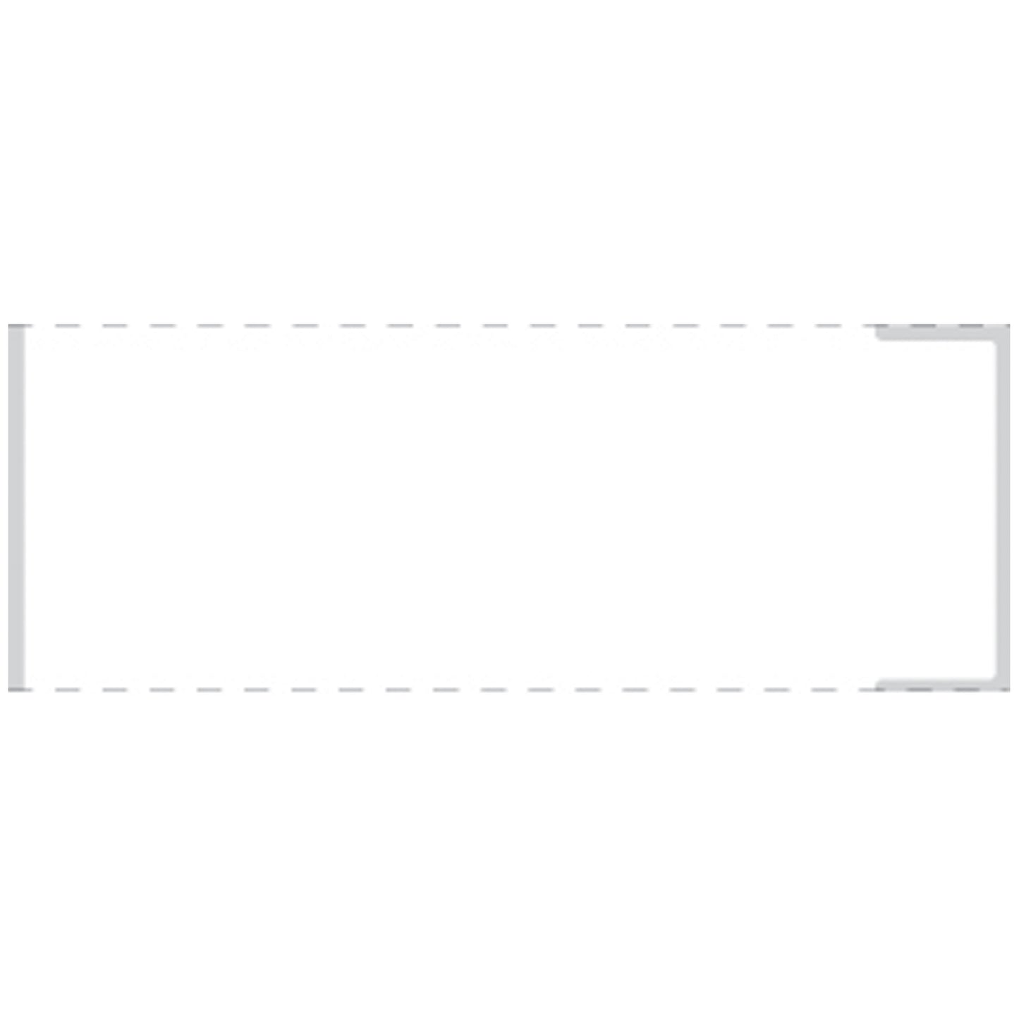 Cerner Coated Thermal Label with Notch, 1_" x 4", White
