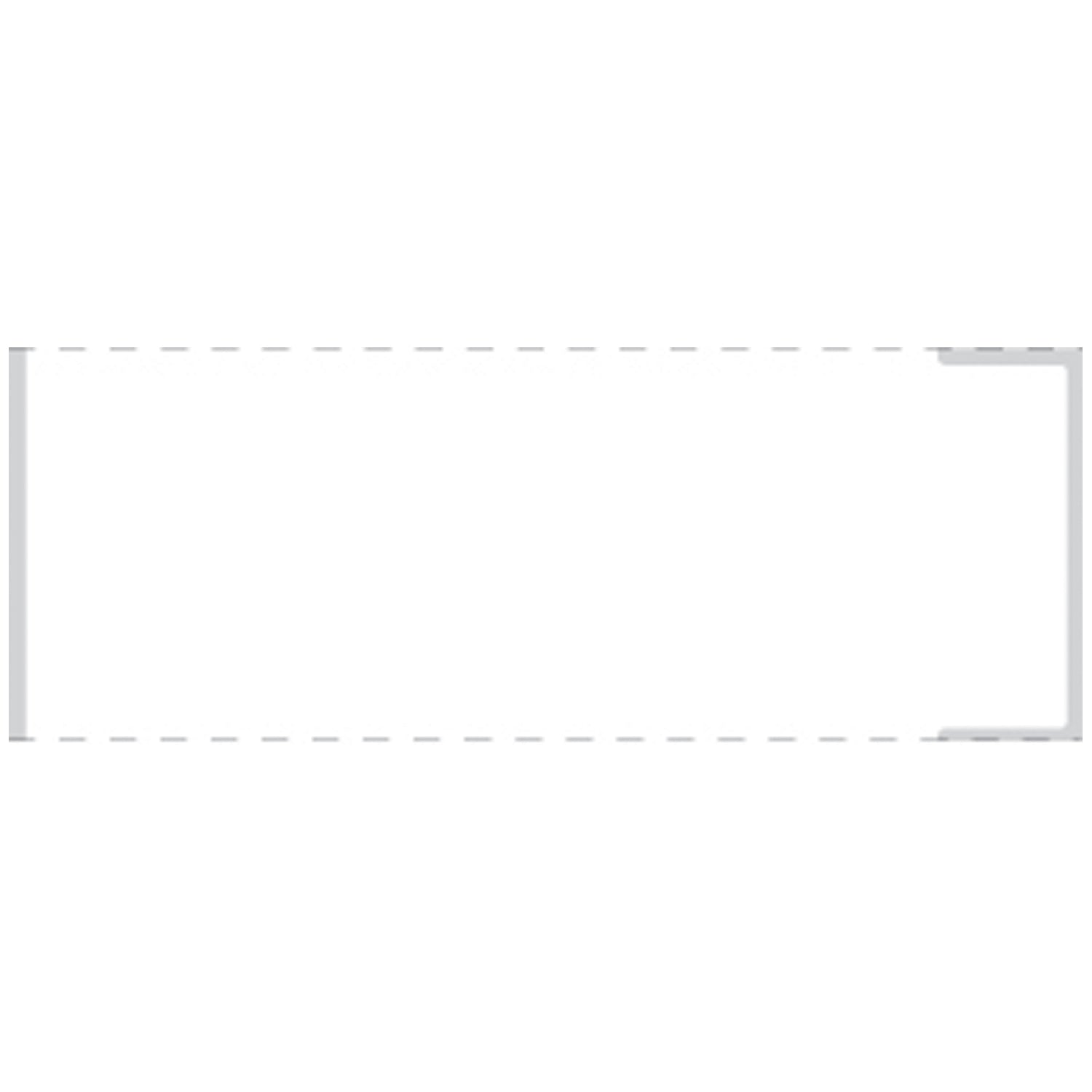 Cerner Coated Thermal Label with Notch, 1_" x 4", White