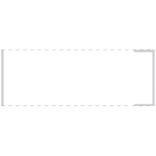 Cerner Coated Thermal Label with Notch, 1_" x 4", White