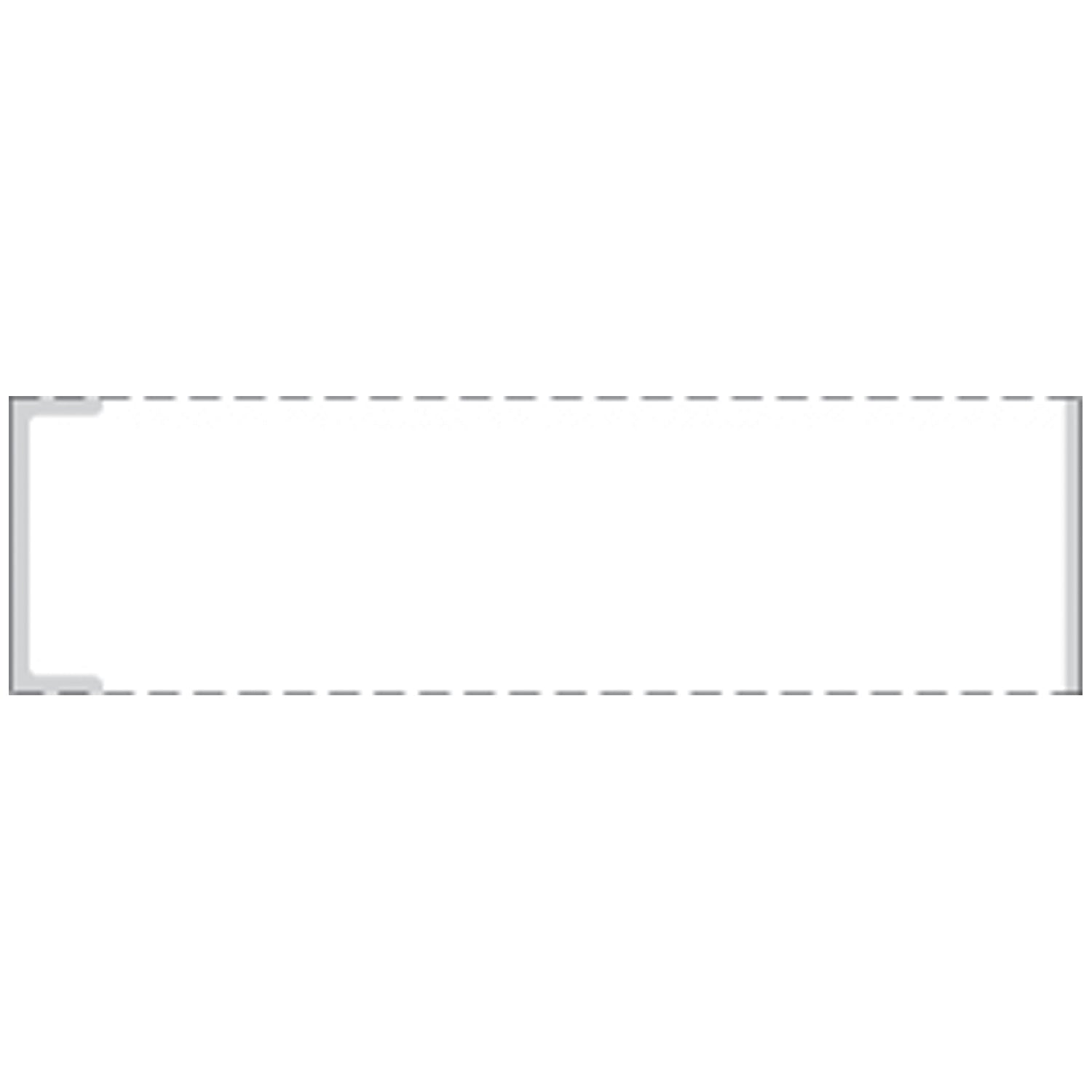 Cerner Coated Thermal Label with Notch, 1" x 3_", White