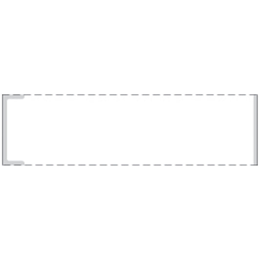 Cerner Coated Thermal Label with Notch, 1" x 3_", White