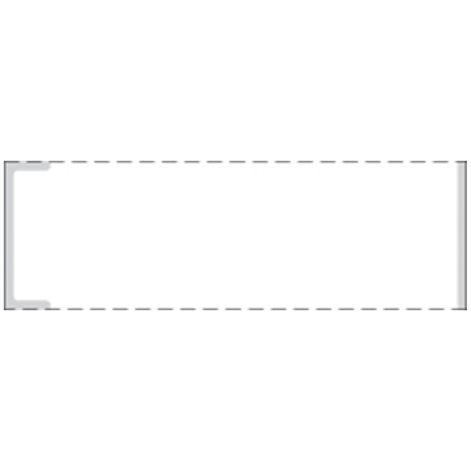 Cerner Coated Thermal Label with Notch, 1" x 3", White