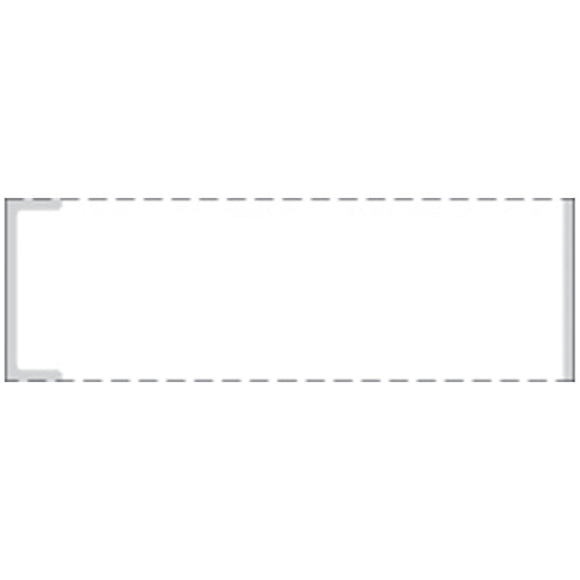 Cerner Coated Thermal Label with Notch, 1" x 3", White