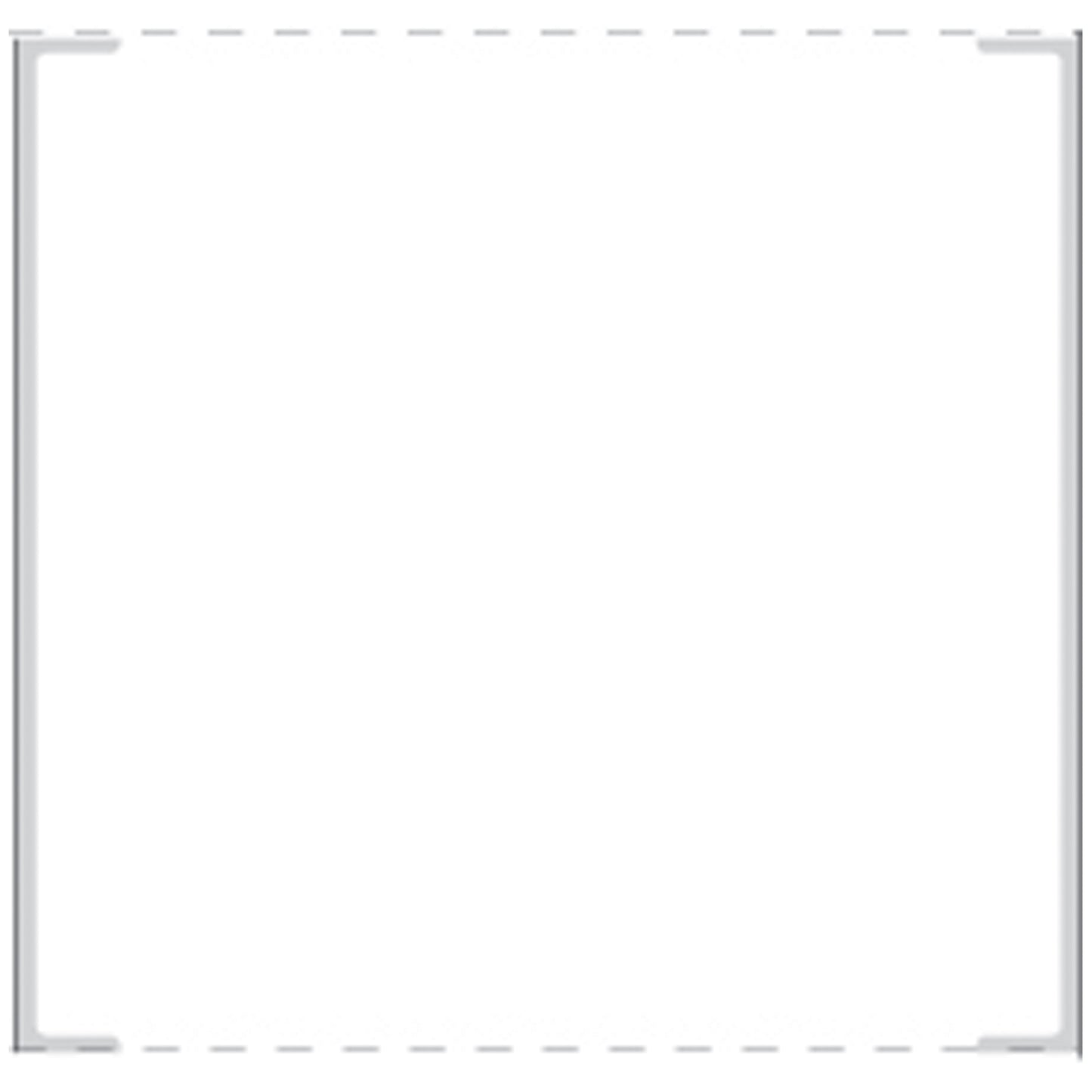 Cerner Coated Thermal Label with Notch, 1" x 3", White