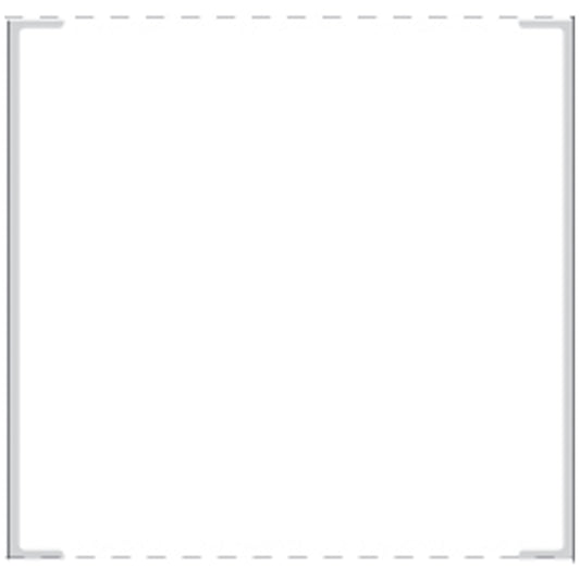 Cerner Coated Thermal Label with Notch, 1" x 3", White
