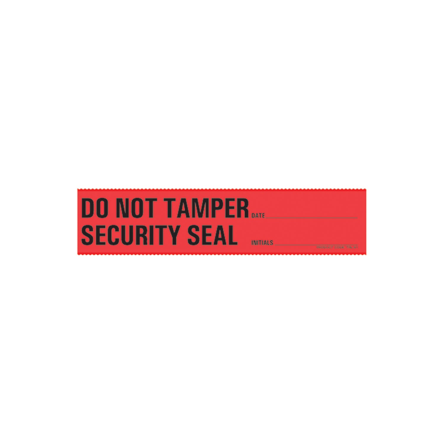Tamper Evident Labels, 6_" x 1_", Acetate, Red, Imprinted: "Do not tamper security seal", 200/rl, 1rl/bx