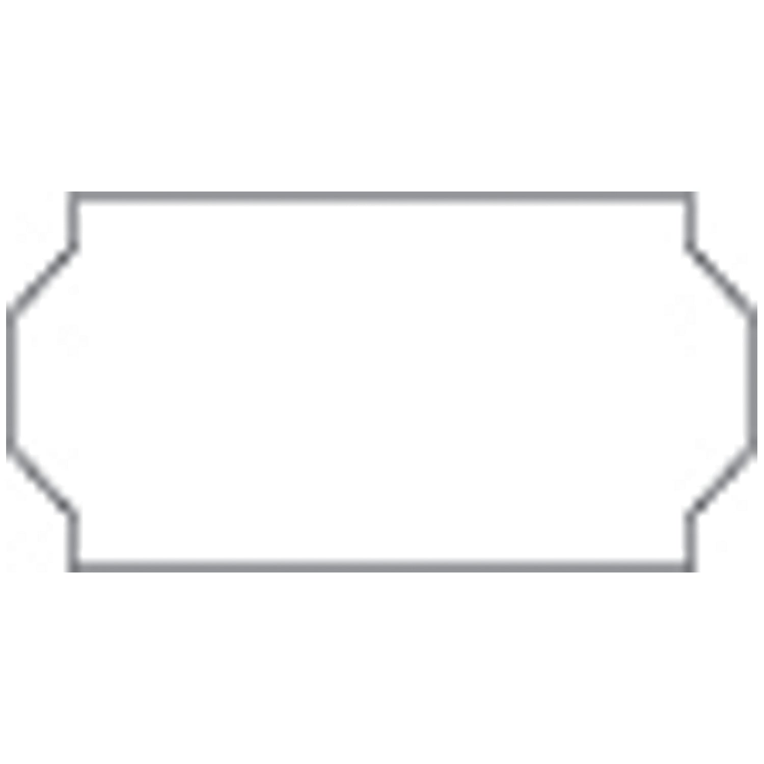 White Labels, Blank, Single Ply, Permanent Adhesive, Min. Order: 6 Rolls, 1,500/rl