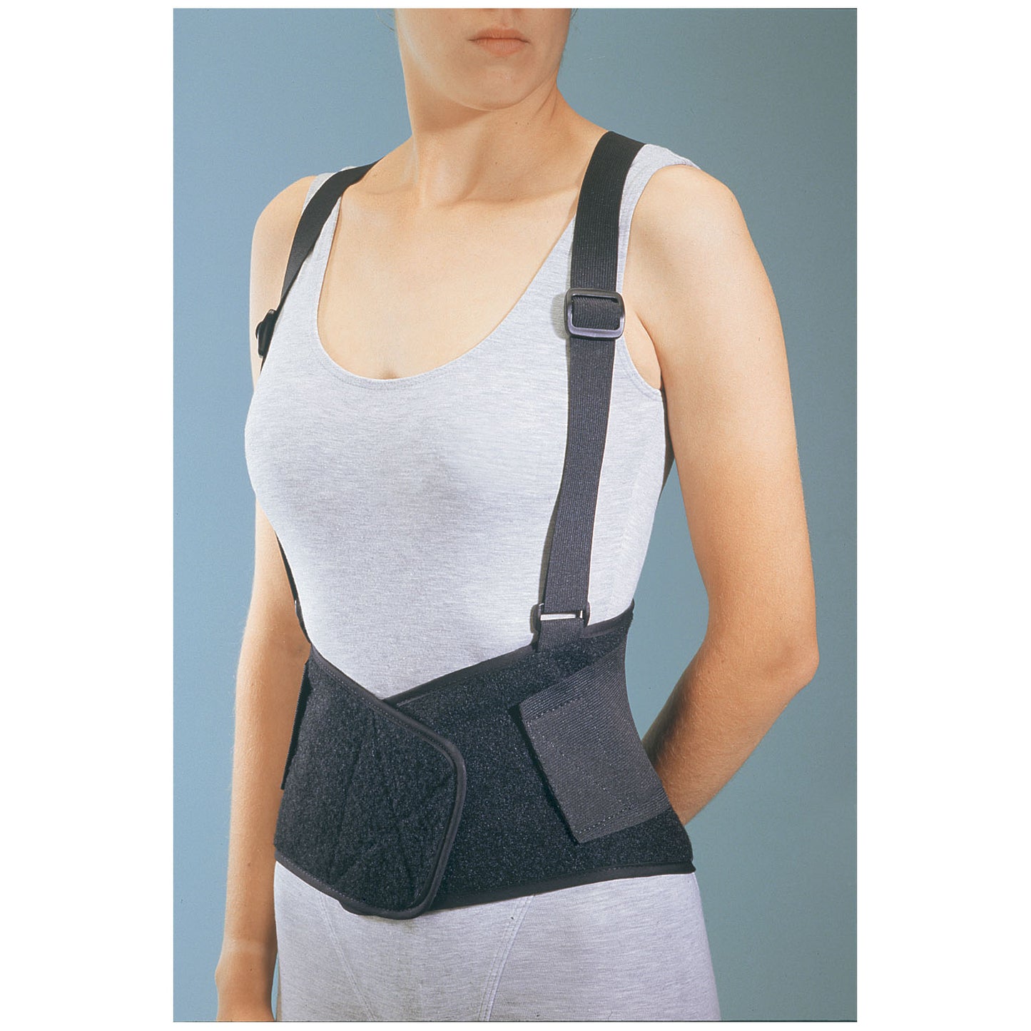 Back Support, Suspenders, Large (36"-42") Black
