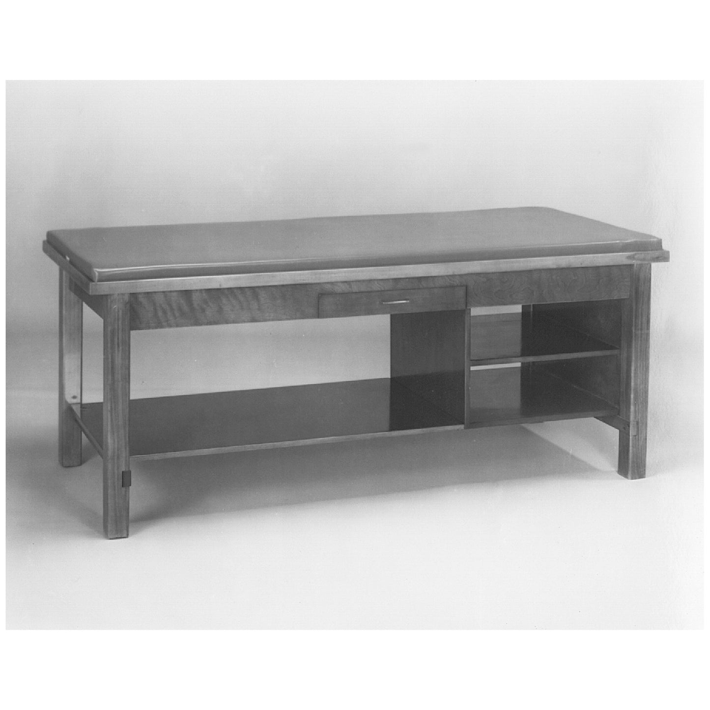 Table, Enclosed Cabinet, Sliding Doors & Adjustable Shelf, 30"W x 78"L x 32"H